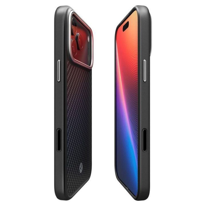 Dėklas iPhone 17 Pro Spigen Enzo Aramid T, juodas