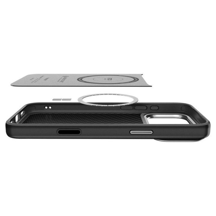 Dėklas iPhone 17 Pro Spigen Enzo Aramid T, juodas