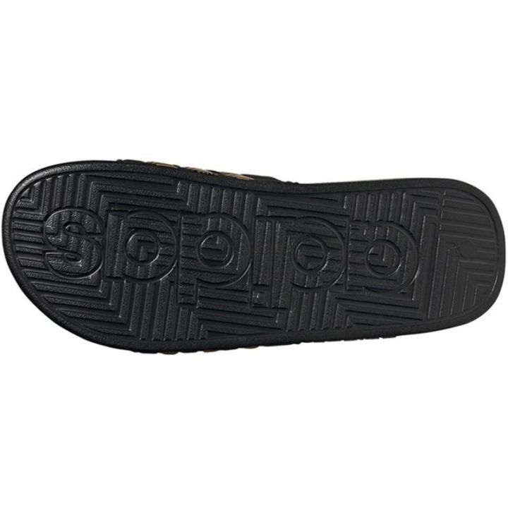 Adidas Adissage šlepetės, juodos ir auksinės