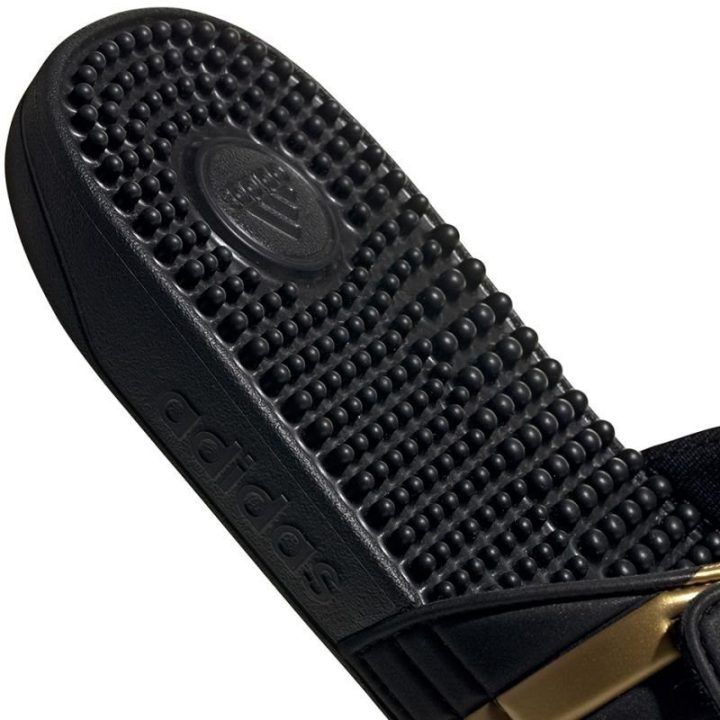Adidas Adissage šlepetės, juodos ir auksinės