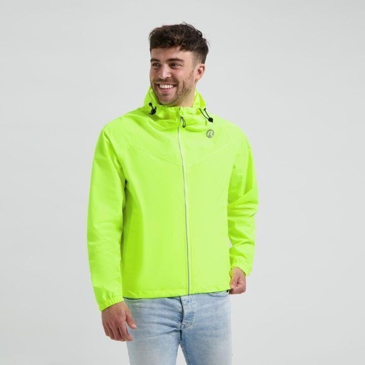 Vyriška lietaus striukė Rogelli CORE, ryškiai geltona, 2XL