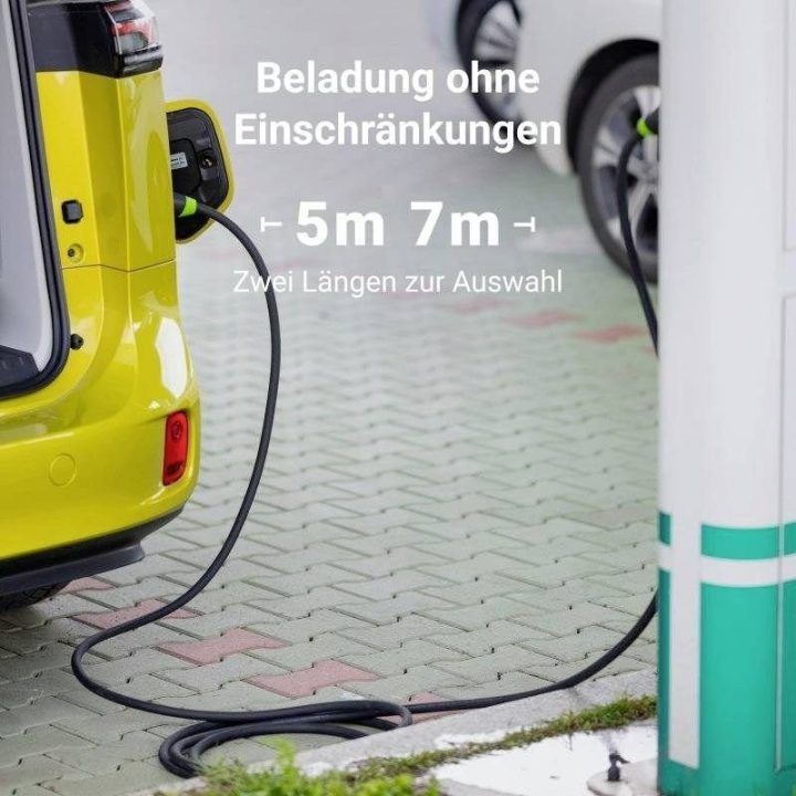 EV įkrovimo kabelis Green Cell GC Snap Type 2 11 kW, 5 m