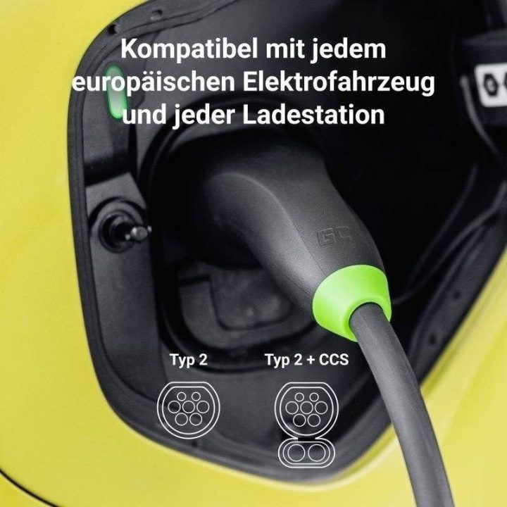 EV įkrovimo kabelis Green Cell GC Snap Type 2 11 kW, 5 m