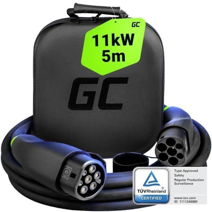 EV įkrovimo kabelis Green Cell GC Snap Type 2 11 kW, 5 m