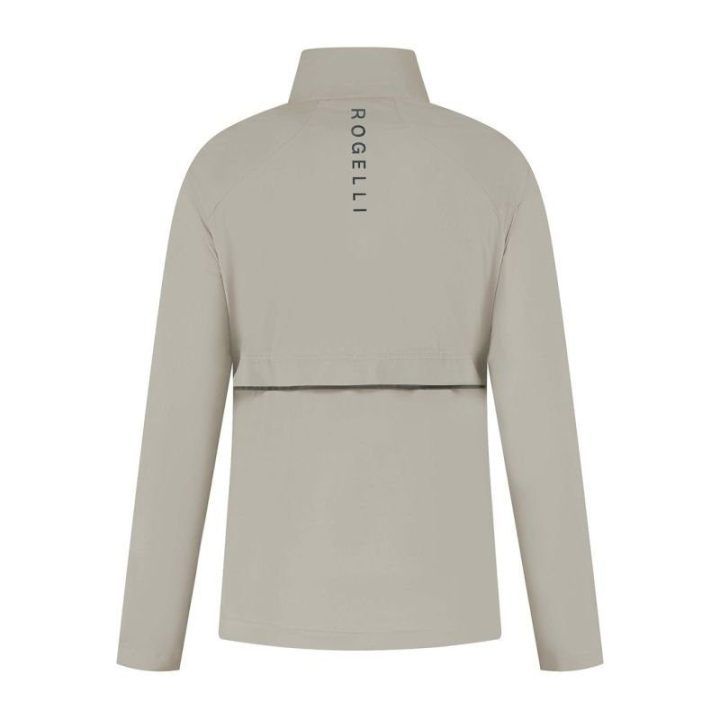 Moteriška striukė Rogelli Essential Running, smėlio spalvos