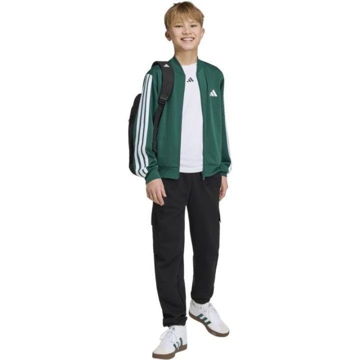 Vaikiškas adidas džemperis Essentials Climacool, žalias