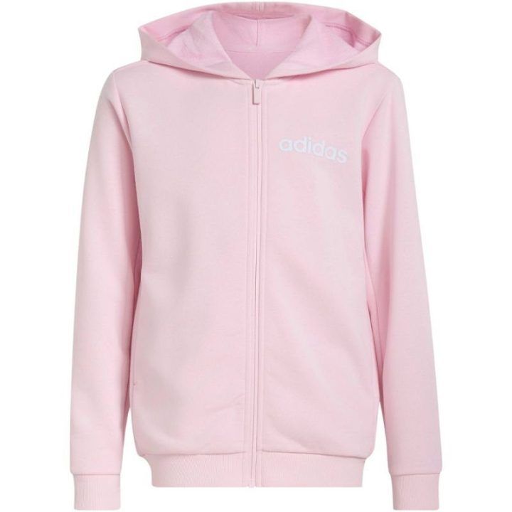 Vaikiškas adidas sportinis kostiumas, rožinis ir pilkas