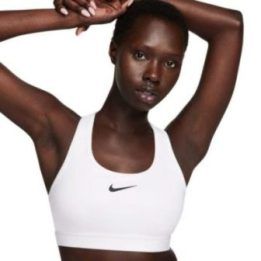 Nike sportinė liemenėlė Swoosh Medium Support, balta