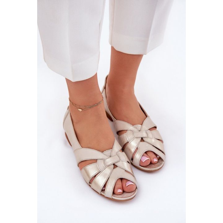 Smėlio spalvos balerinos Step in style