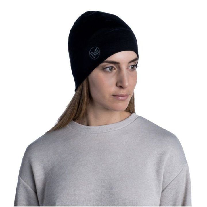 Vyriška merino kepurė Buff Lightweight Beanie, juoda