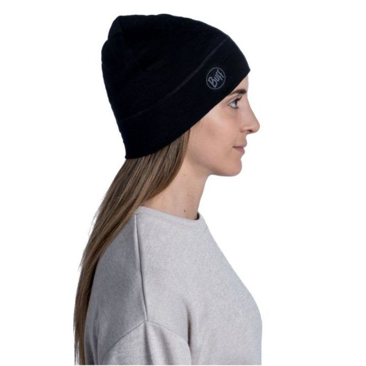 Vyriška merino kepurė Buff Lightweight Beanie, juoda