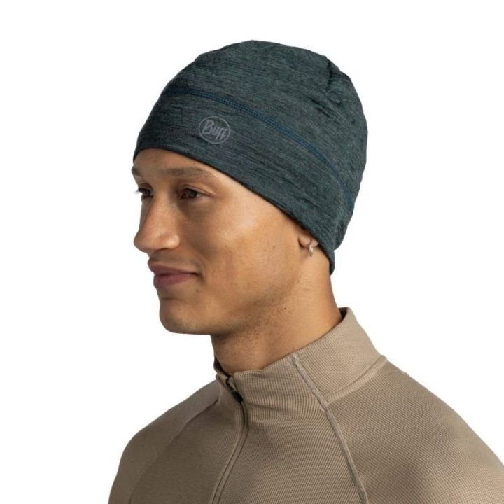 Merino kepurė BUFF Lightweight Beanie, tamsiai žalia
