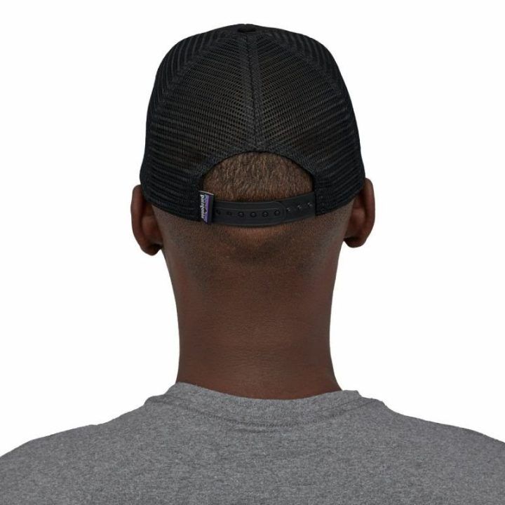 Patagonia Logo Trucker kepurė su snapeliu, juoda