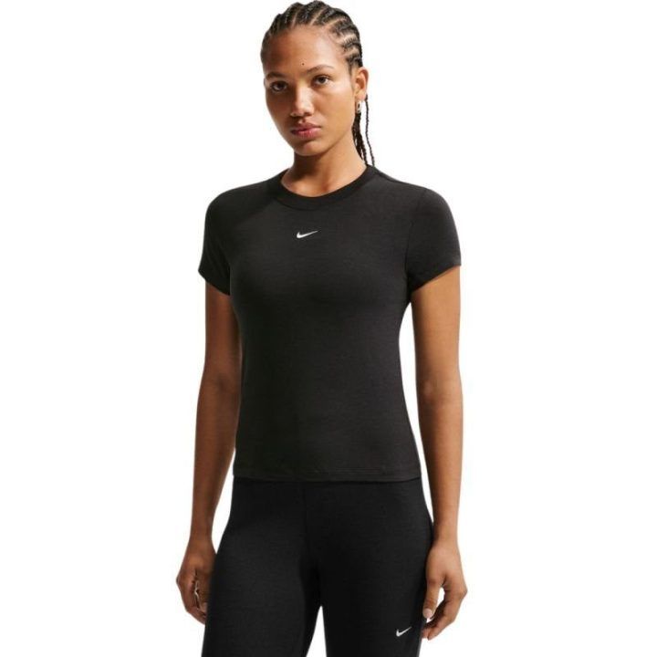 Moteriški Nike Sportswear Chill Knit marškinėliai, juodi