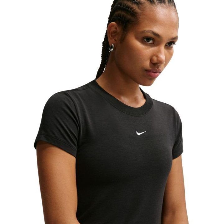 Moteriški Nike Sportswear Chill Knit marškinėliai, juodi