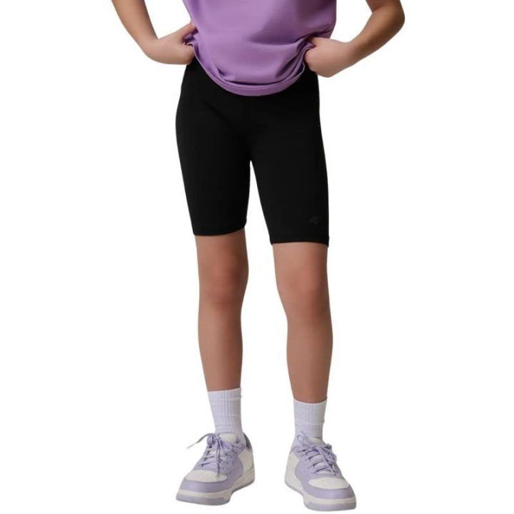 Mergaičių šortai 4F CAS F028, juodi