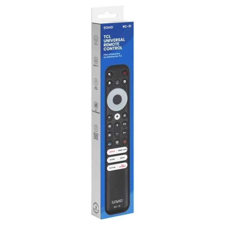 Universali TCL televizoriaus pultas Savio RC-31