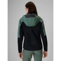 Moteriška softshell striukė 4F PRO NeoDry 10000, juoda ir žalsva