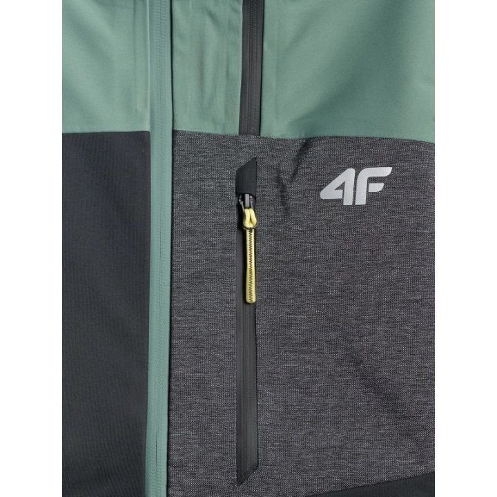Moteriška softshell striukė 4F PRO NeoDry 10000, juoda ir žalsva