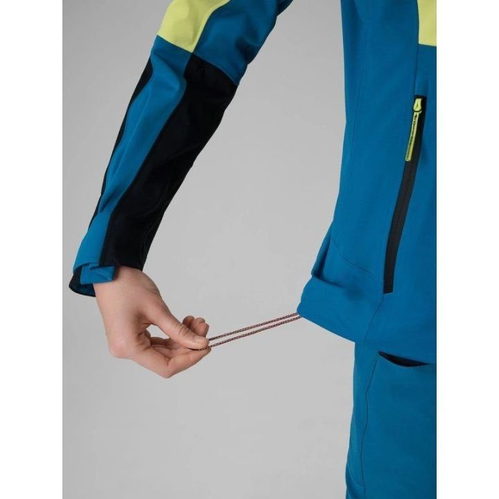 Moteriška softshell striukė 4F PRO, geltona ir mėlyna