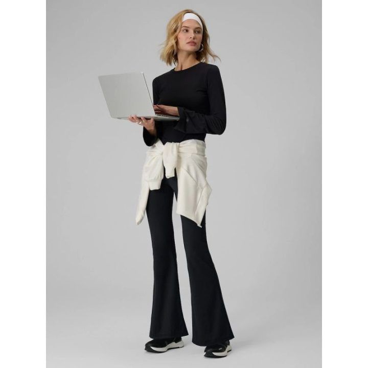 Moteriški slim longsleeve marškinėliai 4F, juodi
