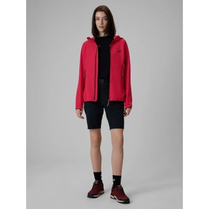 Moteriška softshell striukė 4F, rožinė
