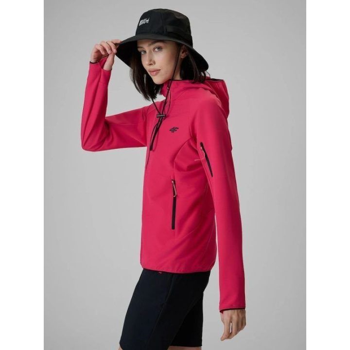 Moteriška softshell striukė 4F, rožinė