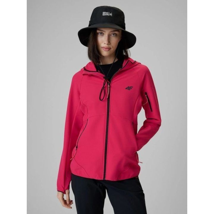 Moteriška softshell striukė 4F, rožinė