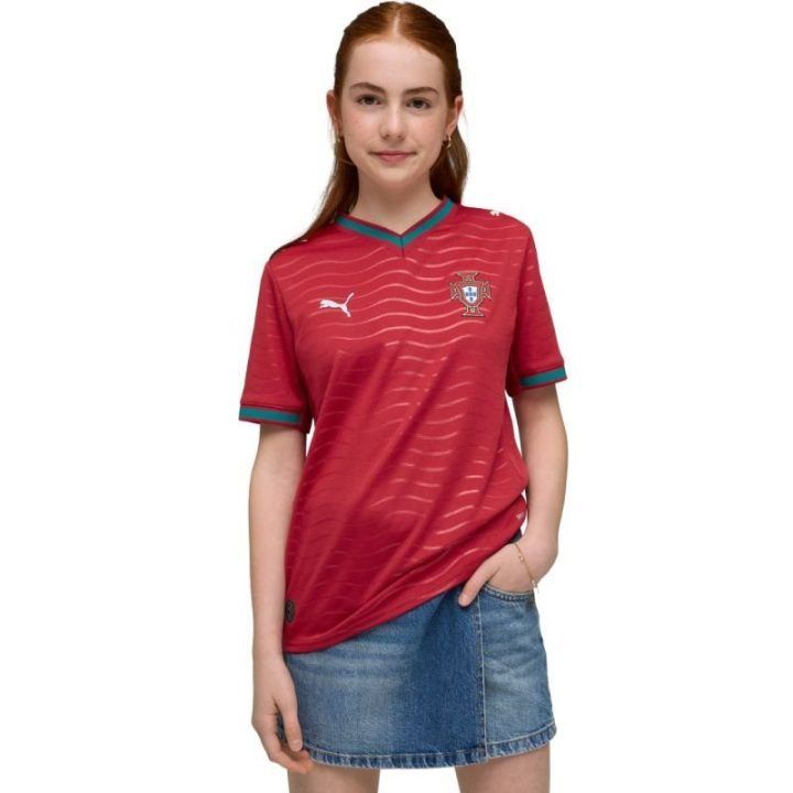 Vaikiški marškinėliai Puma Portugal Home Replica, raudoni