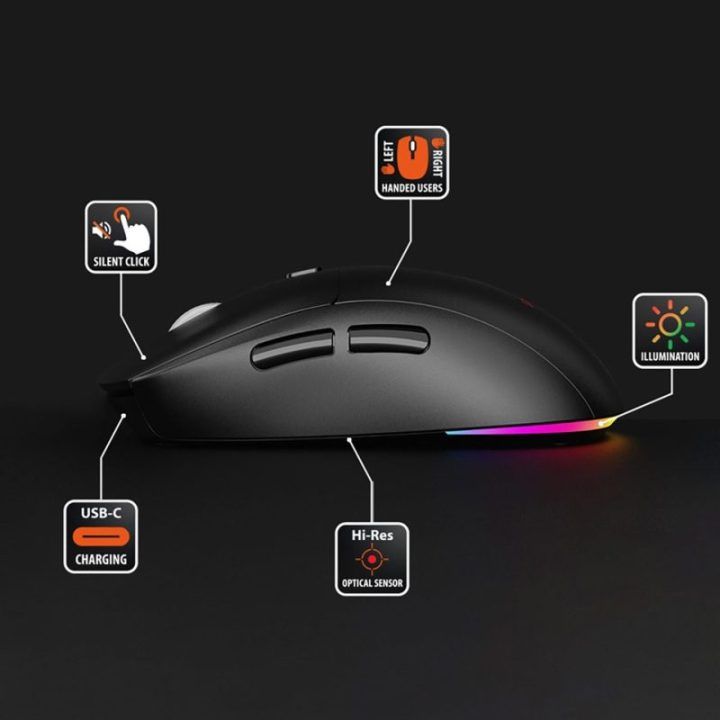Belaidė pelė Media-Tech MT1124 Silent&Recharge