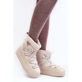 Smėlio spalvos pašiltinti aulinukai Step in style