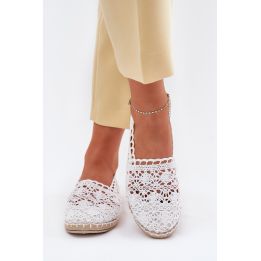 Balto spalvos espadrilės Step in style