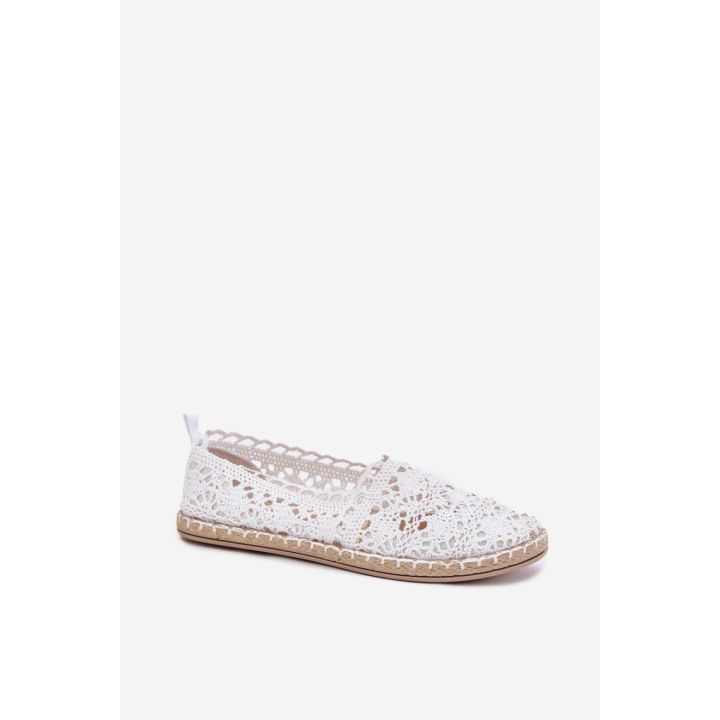 Balto spalvos espadrilės Step in style