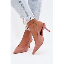 Zomšos imitacijos basutės su kulnu Step in style