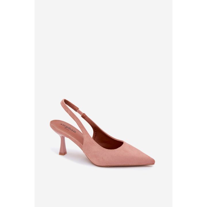 Zomšos imitacijos basutės su kulnu Step in style