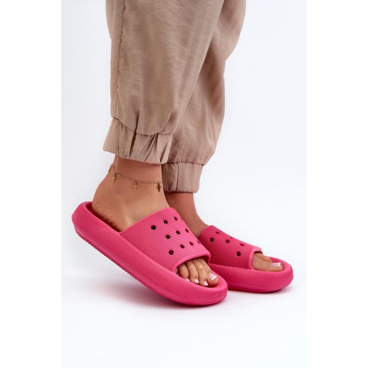 Rožinės šlepetės Step in style