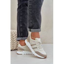 Natūralios odos platforminiai sportbačiai Step in style