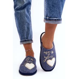 Mėlynos namų šlepetės Step in style