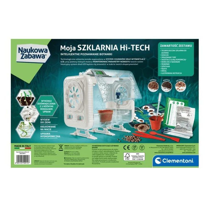 Laboratorija vaikams Clementoni Greenhouse Lab – atradimams ir botanikos eksperimentams namuose