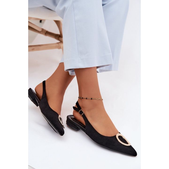 Juodos aukštakulnės basutės Step in style