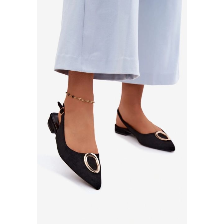 Juodos aukštakulnės basutės Step in style