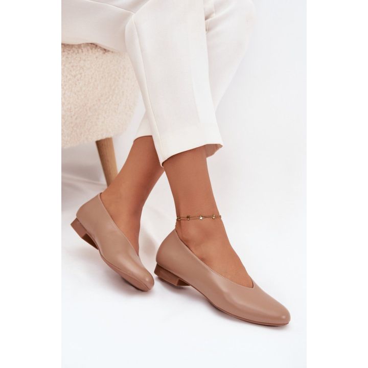 Smėlio spalvos balerinos Step in style