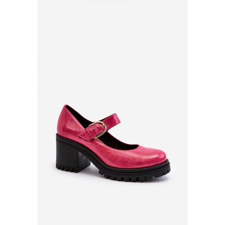 Fuksijos spalvos aukštakulniai bateliai Step in style