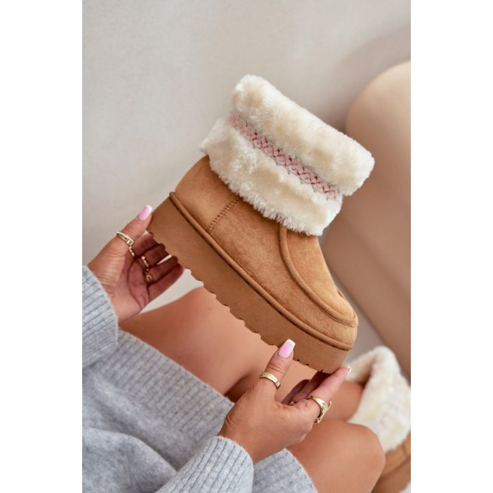 Smėlio spalvos aulinukai su pašiltinimu Step in style