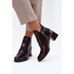 Natūralios odos aulinukai su kulnu Step in style