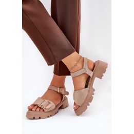 Zomšos imitacijos basutės su kulnu Step in style
