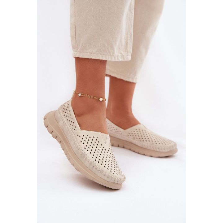 Smėlio spalvos mokasinai Step in style