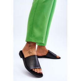 Juodos moteriškos šlepetės Step in style