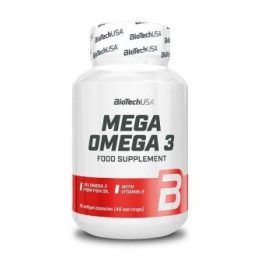 Omega-3 kapsulės BioTechUSA Mega Omega 3, 90 kapsulių