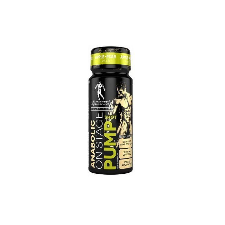 Prieštreniruotinis shot Kevin Levrone Anabolic On Stage Pump Shot 24 × 60 ml, kivių ir braškių skonio